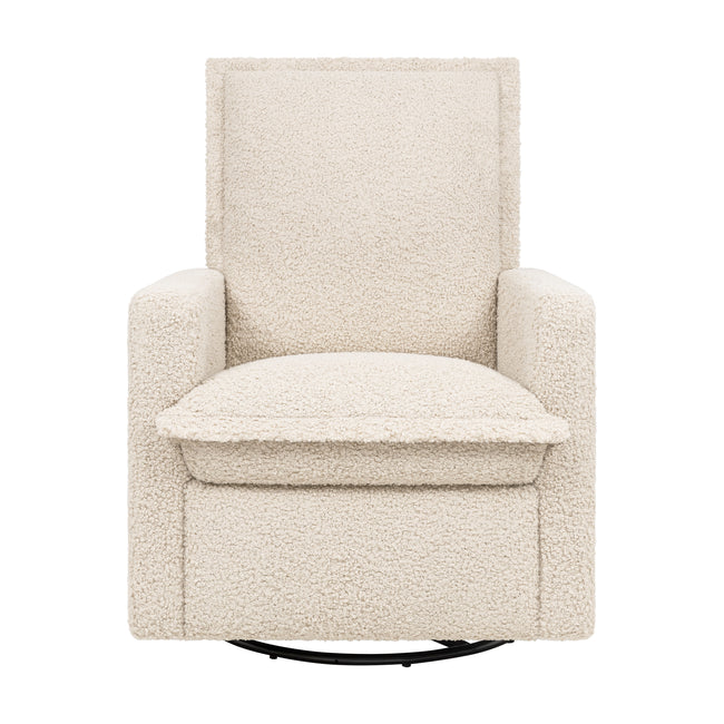 M20977AT,Babyletto,Cali Flange Gliding Swivel Recliner in Almond Teddy Loop