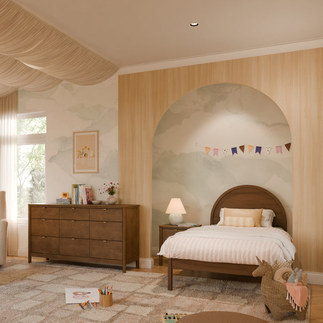 M25969NL,Babyletto Kids,Bondi Twin Bed in Natural Walnut