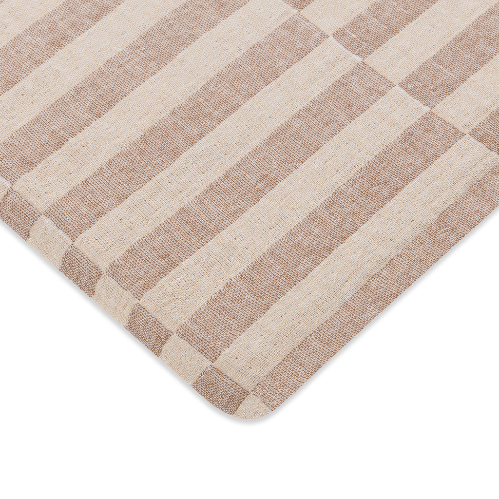 T30634,Babyletto,Cocoa Stripe Muslin All-Stages Bassinet Sheet in GOTS Certified Organic Cotton