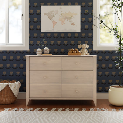 M10326NX,Babyletto,Sprout 6-Drawer Double Dresser in Washed Natural