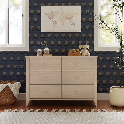 M10326NX,Babyletto,Sprout 6-Drawer Double Dresser in Washed Natural