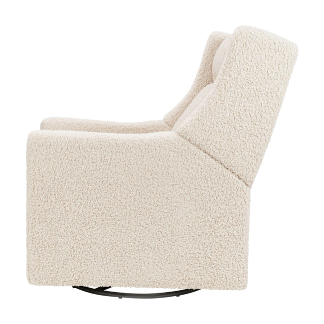 M11283AT,Babyletto,Kiwi Deluxe Power Glider Recliner w/Heat&Massage in Almond Teddy Loop