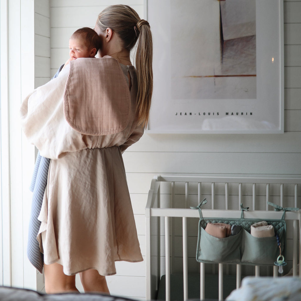 MBC-203, Organic Cotton Muslin Burp Cloth 2-Pack