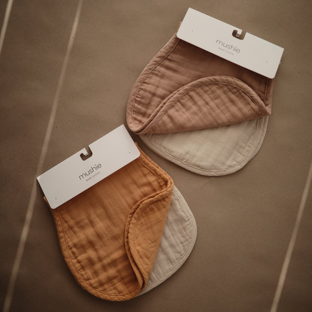 MBC-203, Organic Cotton Muslin Burp Cloth 2-Pack | MBC-202, Organic Cotton Muslin Burp Cloth 2-Pack