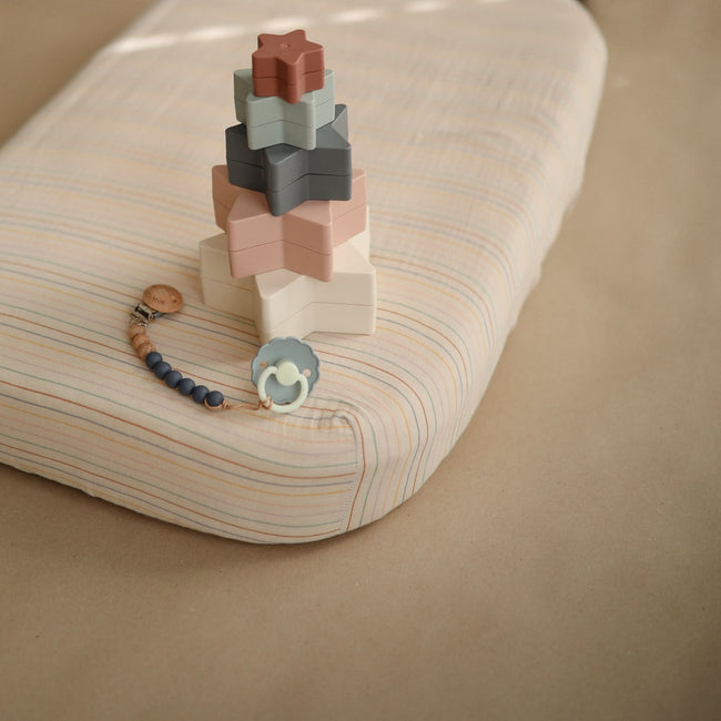 MCS-328, Mushie Extra Soft Muslin Crib Sheet