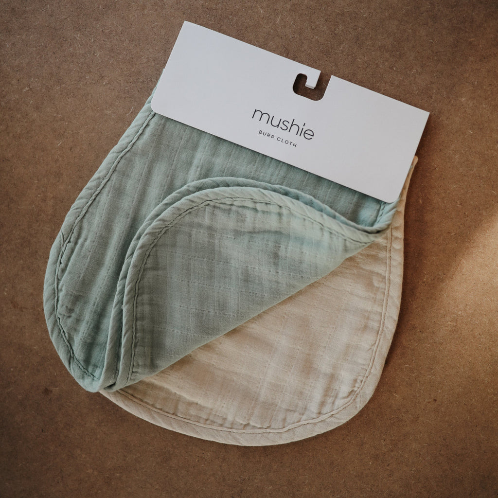 MBC-201, Organic Cotton Muslin Burp Cloth 2-Pack