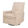 M20977CSG,Babyletto,Cali Flange Gliding Swivel Recliner in Chai Shearling