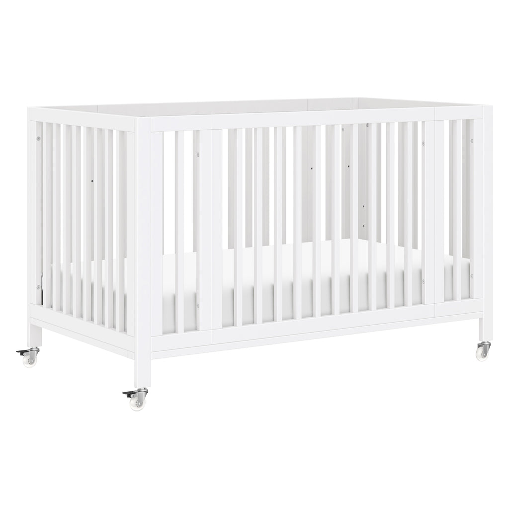 M30880W,Babyletto,Rolli 9-in-1 Convertible All-Stages® Crib w/ Bassinet & Toddler Bed Kits in White