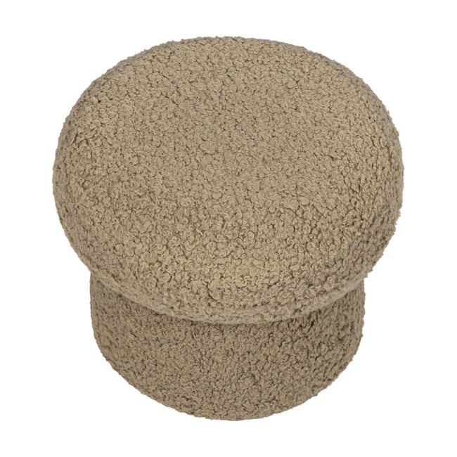 M31585LT,Babyletto Kids,Mini Mushroom Pouf in Latte Teddy Loop