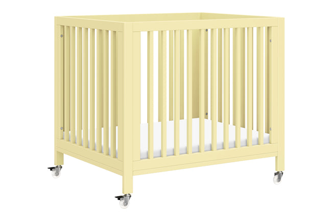 M30880PY,Babyletto,Rolli 9-in-1 Convertible All-Stages® Crib w/ Bassinet & Toddler Bed Kits in Pale Yellow