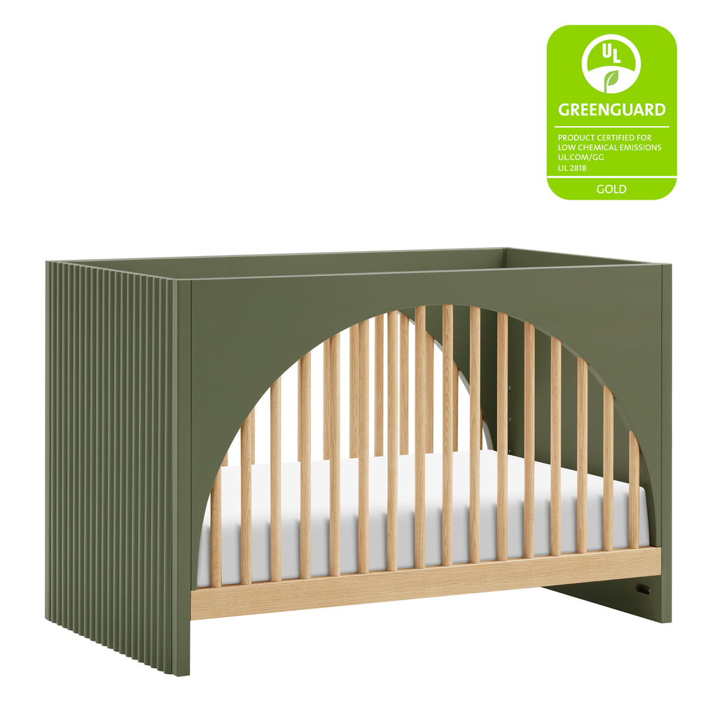 M30201OLSH,Babyletto,Moab 3-in-1 Convertible Crib in Olive/Ash