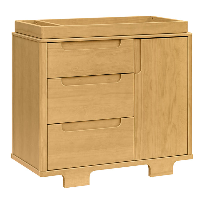 M23423HY,Babyletto,Yuzu 3-Drawer Changer Dresser in Honey