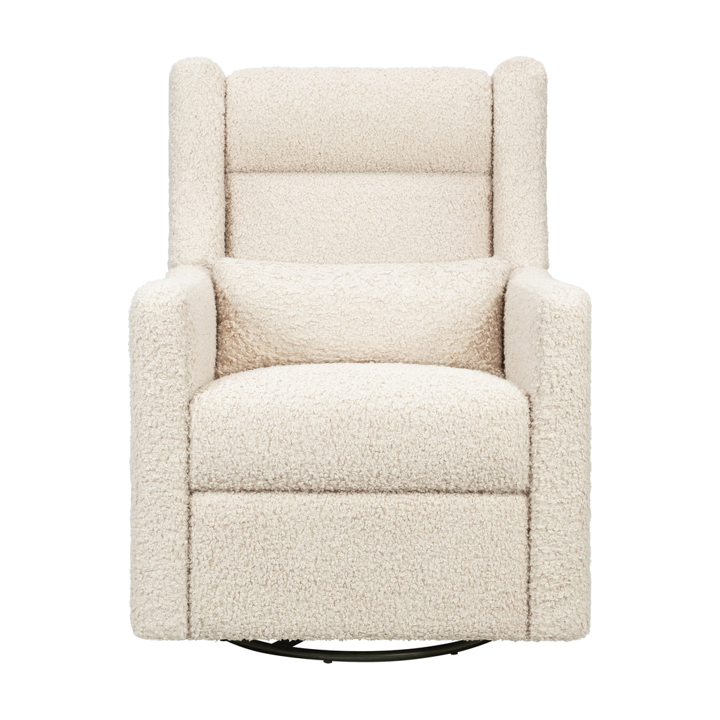 M11286AT,Babyletto,Kiwi Plus Power Glider Recliner w/ Power Headrest in Almond Teddy Loop