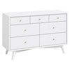 M15916W,Babyletto,Palma 7-Drawer Double Dresser  Assembled in White