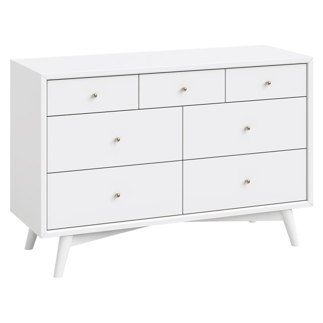 M15916W,Babyletto,Palma 7-Drawer Double Dresser  Assembled in White