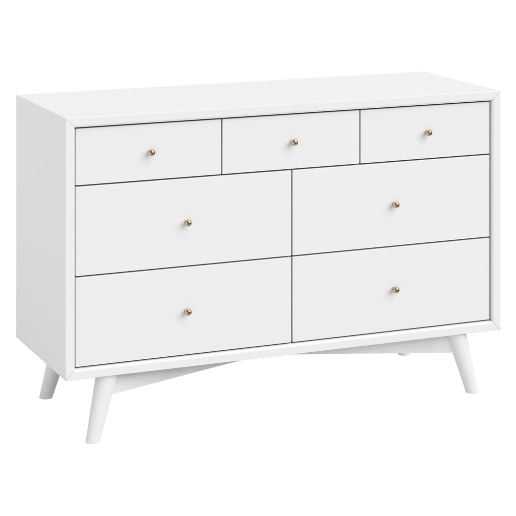 M15916W,Babyletto,Palma 7-Drawer Double Dresser Assembled in White