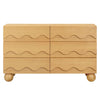 M31116HY,Babyletto Kids,Lido Wave 6-Drawer Assembled Dresser in Honey