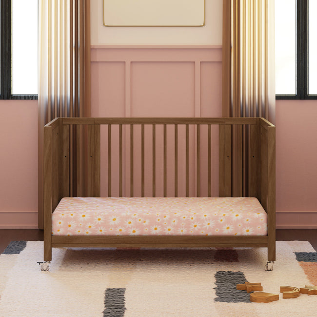 M30880NL,Babyletto,Rolli 9-in-1 Convertible All-Stages® Crib w/ Bassinet & Toddler Bed Kits in Natural Walnut