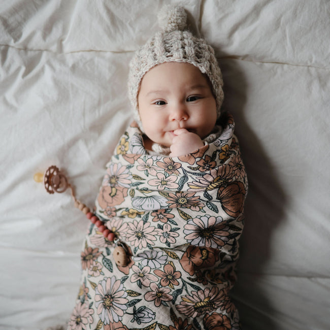 MS-244, Organic Cotton Muslin Swaddle Blanket
