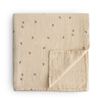 MS-245, Organic Cotton Muslin Swaddle Blanket