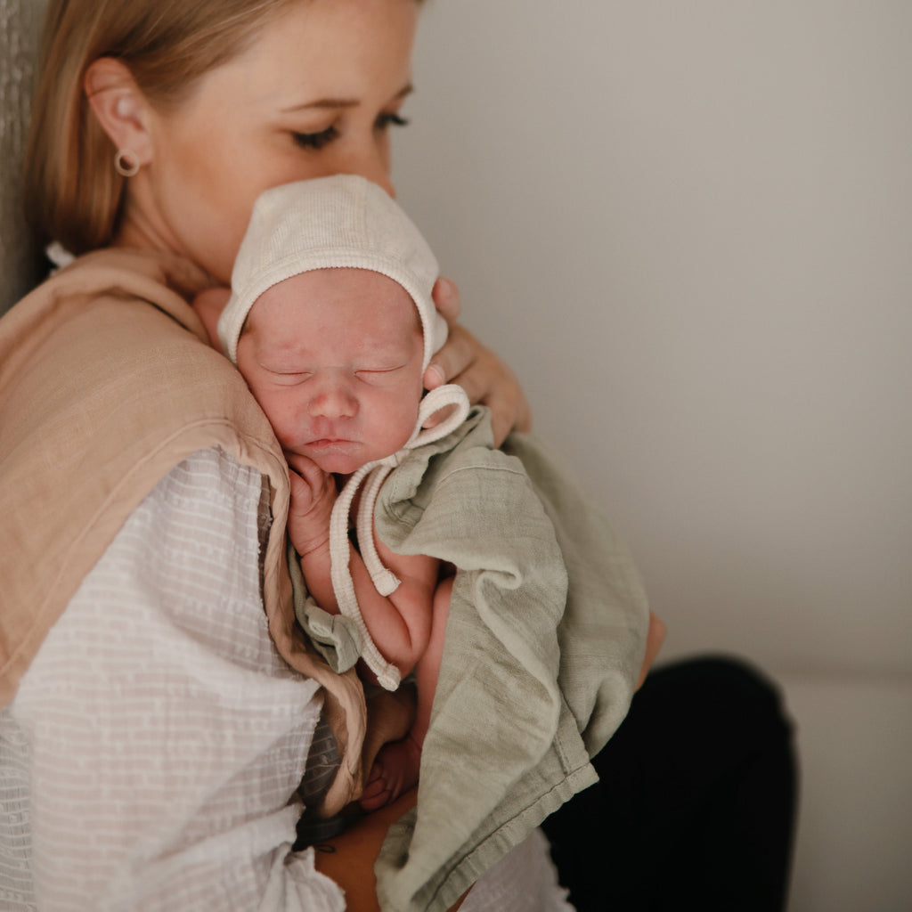 MBC-202, Organic Cotton Muslin Burp Cloth 2-Pack