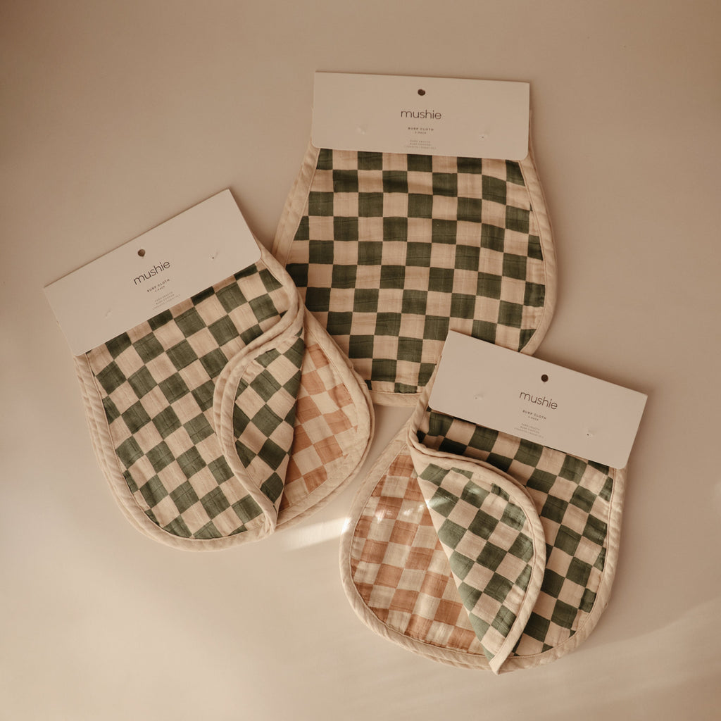 MBC-205, Organic Cotton Muslin Burp Cloth 2-Pack