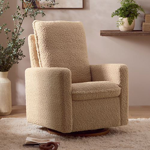 Sigi Recliner and Swivel Glider in Shearling