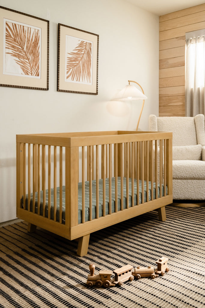 hudson crib in honey