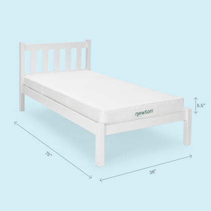 999-1602-WHT, Newton Kids' Twin Mattress | Final Sale, image of newton crib mattress