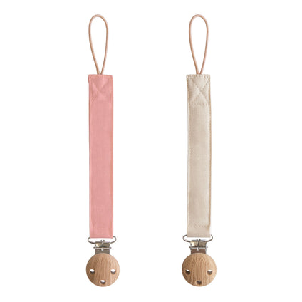 LPC-104, Linen Pacifier Clip 2-Pack