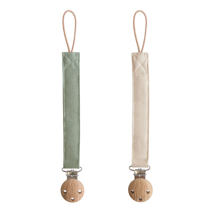 LPC-103, Linen Pacifier Clip 2-Pack