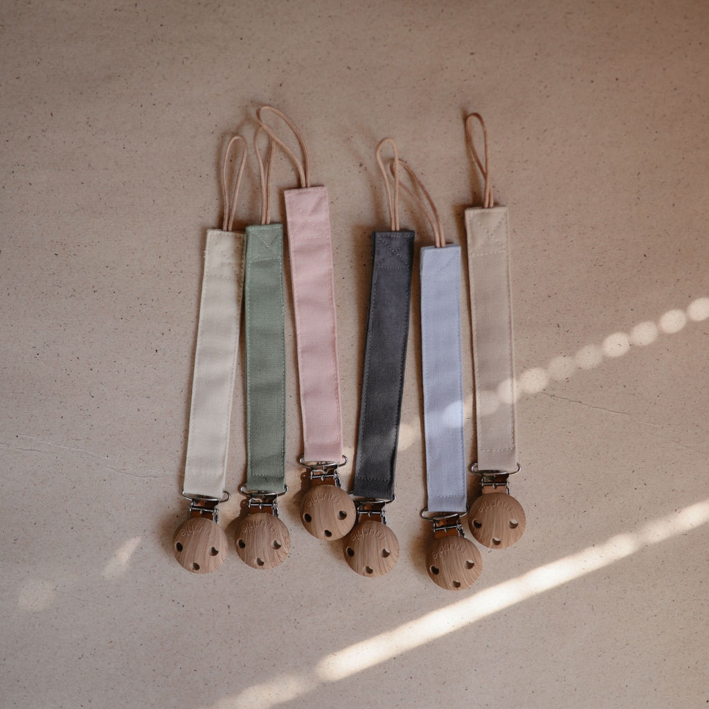LPC-104, Linen Pacifier Clip 2-Pack