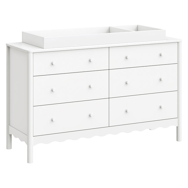M0619W,The MDB Family,Universal Wide Removable Changing Tray in White Finish
