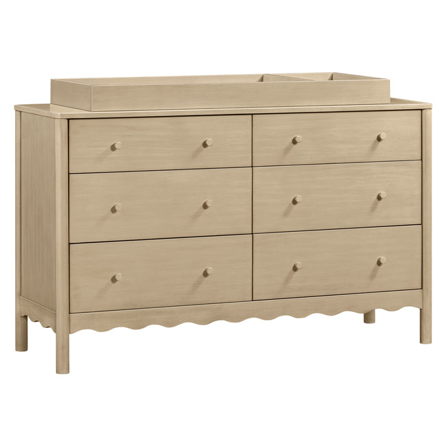 M0619WP,The MDB Family,Universal Wide Removable Changing Tray in Washed Pine