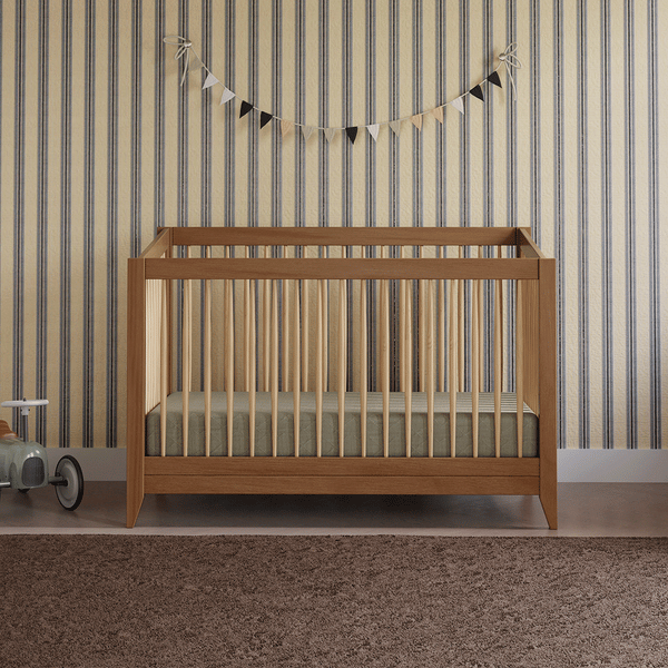 M10301CTN,Babyletto,Sprout 4-in-1 Convertible Crib w/Toddler Bed Conversion Kit in Chestnut&Natural