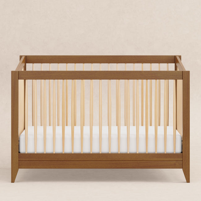 M10301CTN,Babyletto,Sprout 4-in-1 Convertible Crib w/Toddler Bed Conversion Kit in Chestnut&Natural