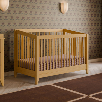 M10301HY,Babyletto,Sprout 4-in-1 Convertible Crib w/Toddler Bed Conversion Kit in Honey