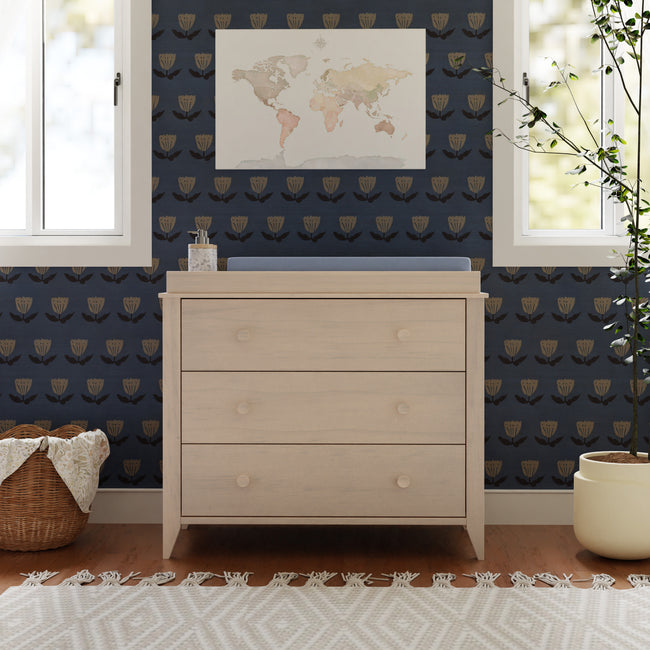 babyletto dresser Hudson 3-Drawer Changer with Removable Changing Tray in Washed Natural and White, Greenguard Gold Certified : Baby so you never have to take your eyes off your little one Hudson Modern 6-Drawer Assembled Dresser
