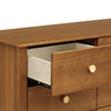 M10326CTN,Babyletto,Sprout 6-Drawer Double Dresser in Chestnut and Natural