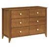M10326CTN,Babyletto,Sprout 6-Drawer Double Dresser in Chestnut and Natural