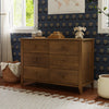 M10326NL,Babyletto,Sprout 6-Drawer Double Dresser in Natural Walnut