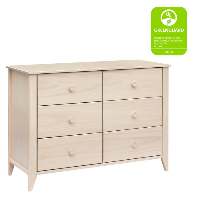 M10326NX,Babyletto,Sprout 6-Drawer Double Dresser in Washed Natural