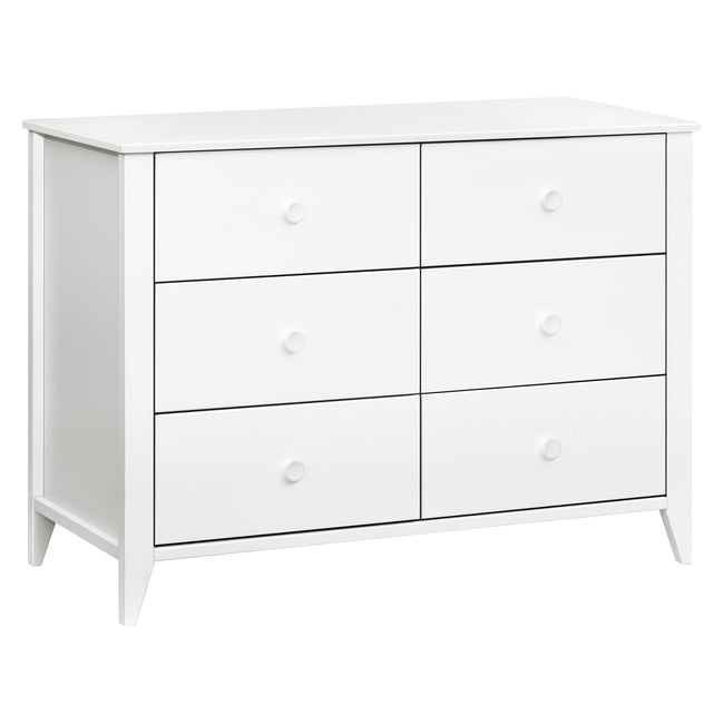 M10326W,Babyletto,Sprout 6-Drawer Double Dresser in White