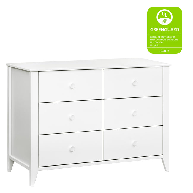 M10326W,Babyletto,Sprout 6-Drawer Double Dresser in White