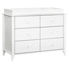 M10326W,Babyletto,Sprout 6-Drawer Double Dresser in White