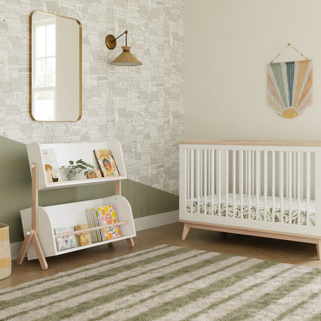 M10611WNX,Babyletto Kids,Tally Storage and Bookshelf in White and Washed Natural Finish
