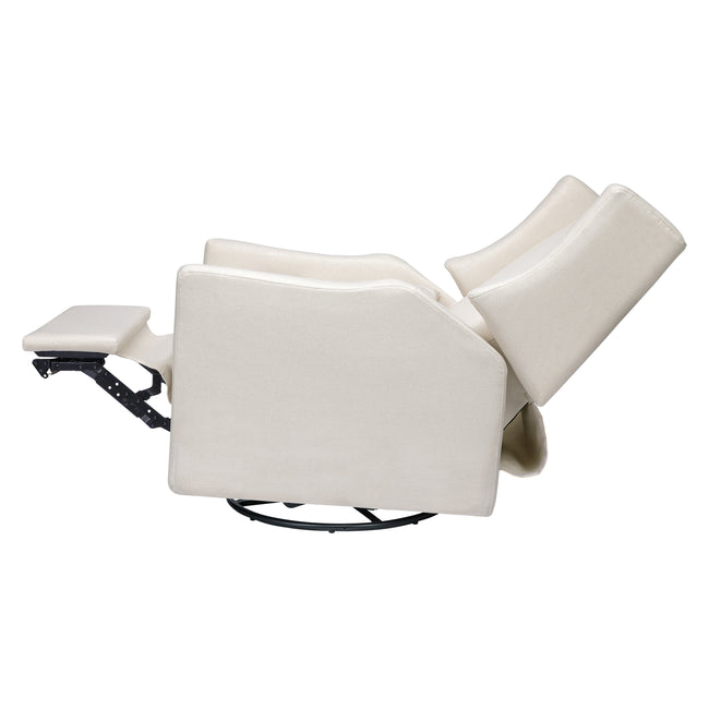 M11277PCMEW,Babyletto,Kiwi Recliner and Swivel Glider in Performance Cream Eco-Weave