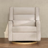 M11278PBEWLB,Babyletto,Kiwi Plus Chair and a Half Power Glider Recliner in Performance Beach Eco-Weave w/ Light Wood Base