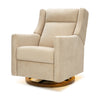 M11282DECDB,Babyletto,Kiwi Pro Power Glider Recliner w/ Power Lumbar in Performance Desert Eco-Chenille w/Dark WoodBase