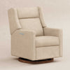 M11282DECDB,Babyletto,Kiwi Pro Power Glider Recliner w/ Power Lumbar in Performance Desert Eco-Chenille w/Dark WoodBase